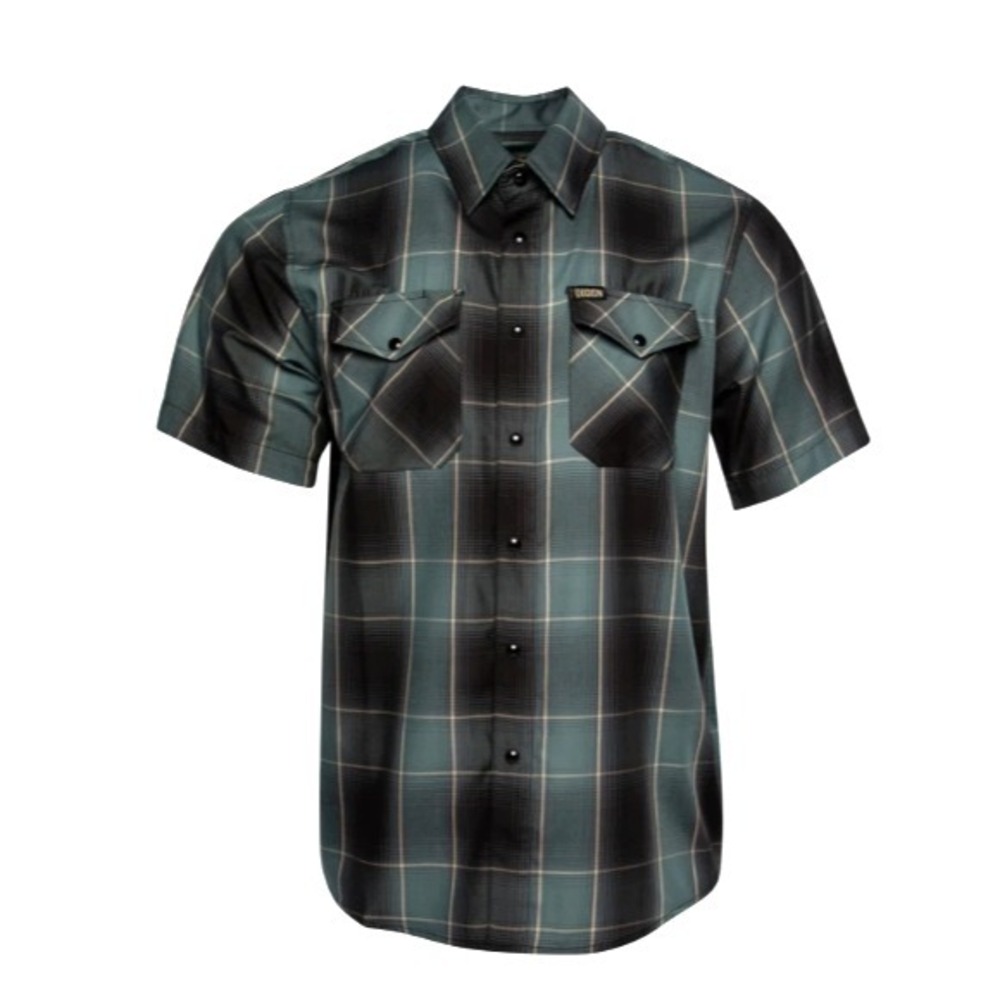 Dixxon Torpedo SS Bamboo Flannel M – Pearl Snap Lightweight Summer Shirt